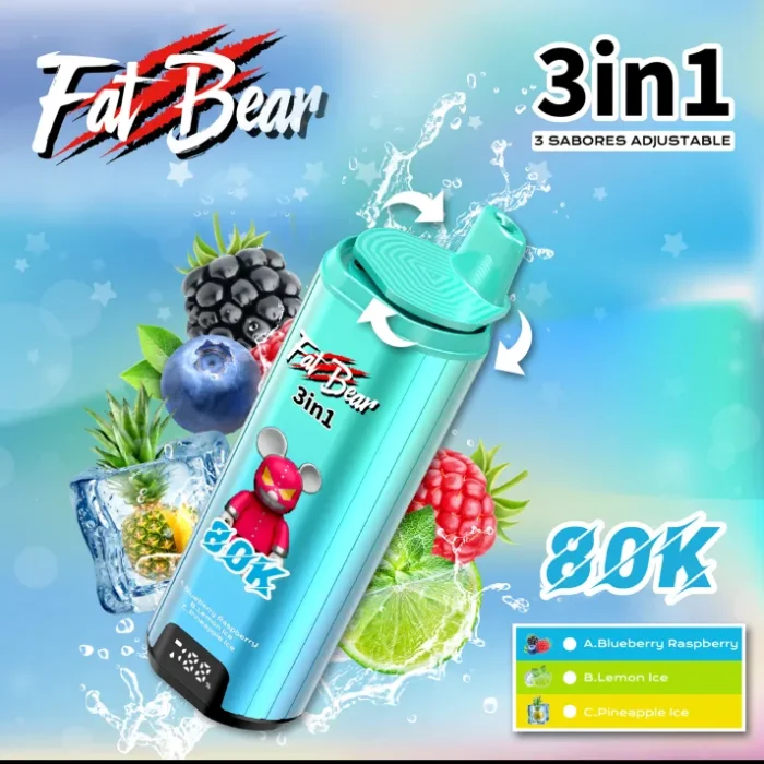 Fat Bear Triple 3 in 1 80000 Puffs Disposable Vape - Image 11
