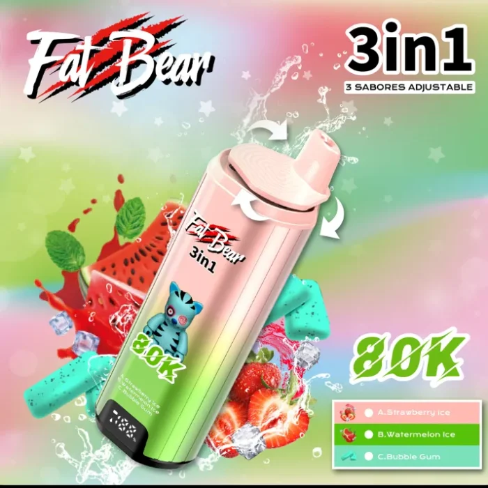 Fat Bear Triple 3 in 1 80000 Puffs Disposable Vape - Image 10