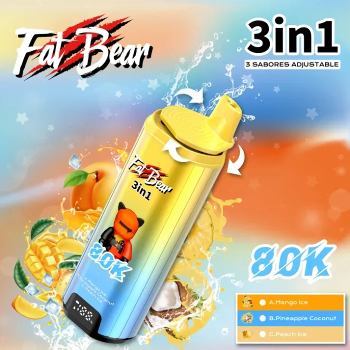Fat Bear Triple 3 in 1 80000 Puffs Disposable Vape - Image 9