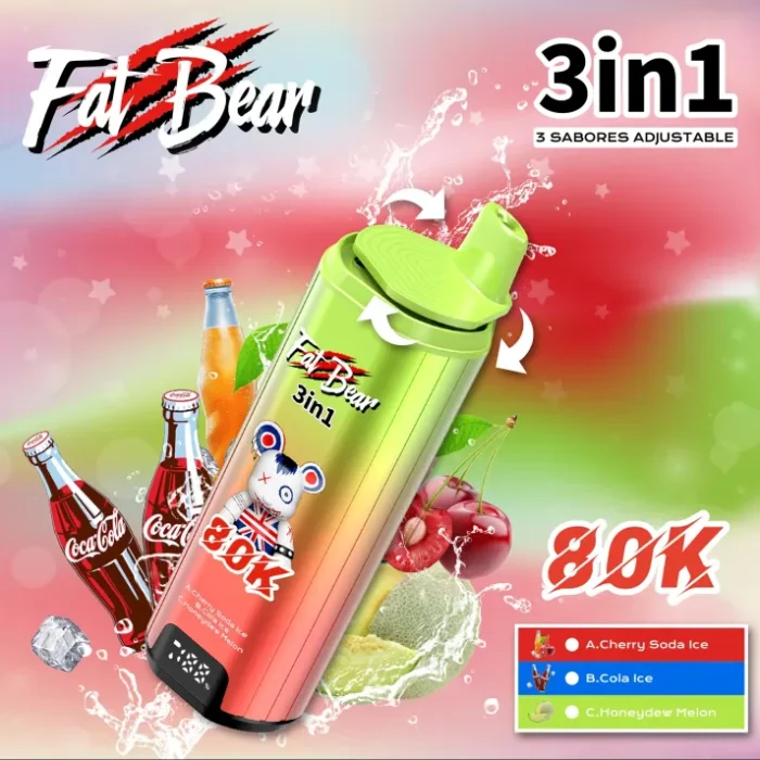 Fat Bear Triple 3 in 1 80000 Puffs Disposable Vape - Image 8