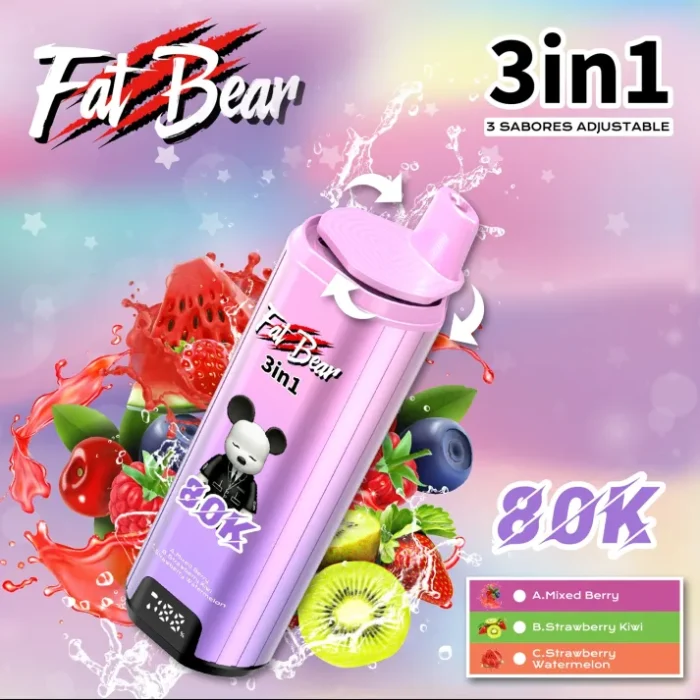 Fat Bear Triple 3 in 1 80000 Puffs Disposable Vape - Image 5