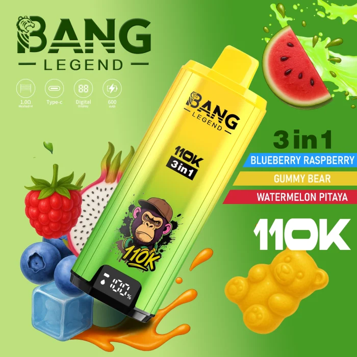 Bang Legend 110K Puffs 3 in 1 Tease selection Disposable Vape - Image 12