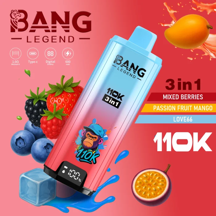 Bang Legend 110K Puffs 3 in 1 Tease selection Disposable Vape - Image 8