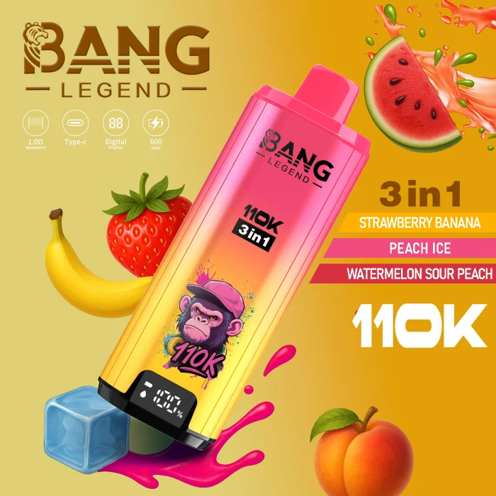 Bang Legend 110K Puffs 3 in 1 Tease selection Disposable Vape - Image 7