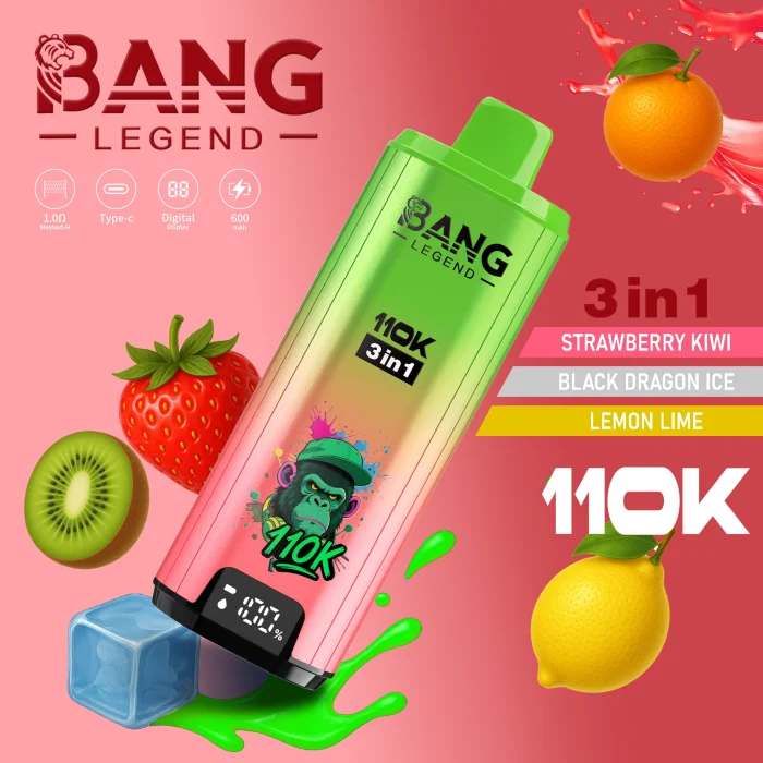 Bang Legend 110K Puffs 3 in 1 Tease selection Disposable Vape - Image 6