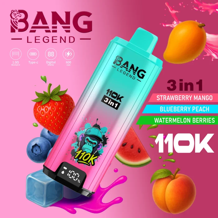Bang Legend 110K Puffs 3 in 1 Tease selection Disposable Vape - Image 5