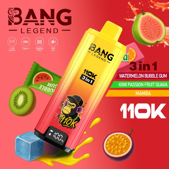 Bang Legend 110K Puffs 3 in 1 Tease selection Disposable Vape - Image 4