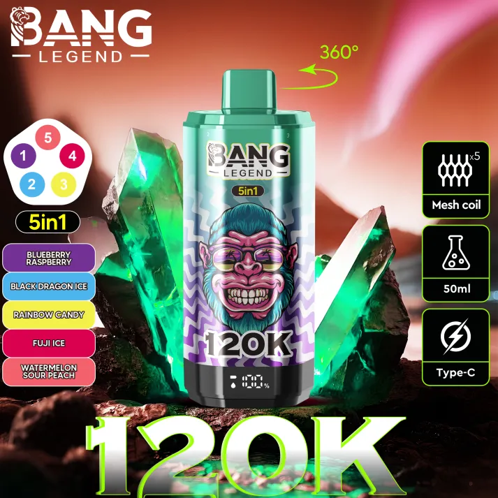 Bang-120k-Blueberry-Raspberry-Black-Dragon-Ice-Rainbow-Candy-Fuji-Ice-Watermelon-Sour-Peach.webp Bang Legend 120K Puffs Disposable Vape - Image 4