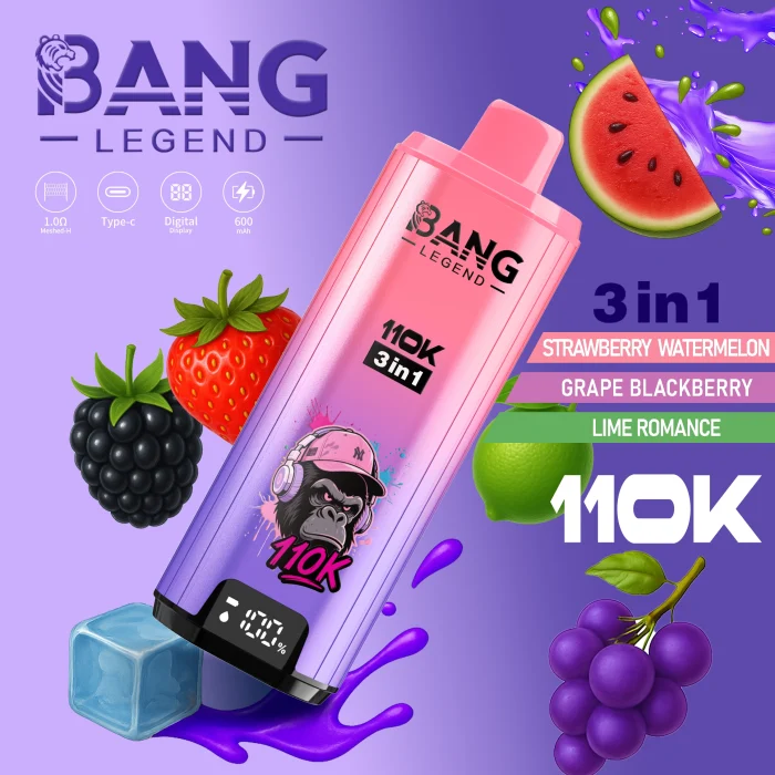 Bang Legend 110K Puffs 3 in 1 Tease selection Disposable Vape - Image 3