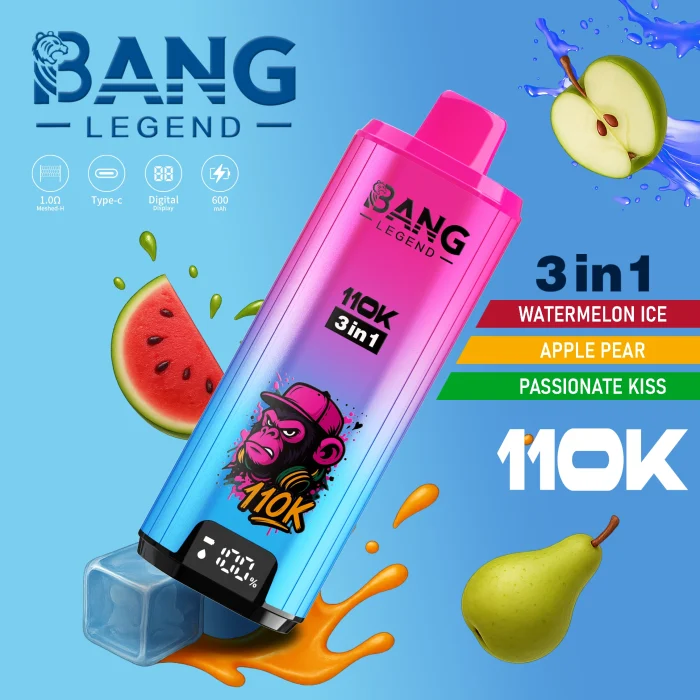 Bang Legend 110K Puffs 3 in 1 Tease selection Disposable Vape - Image 2