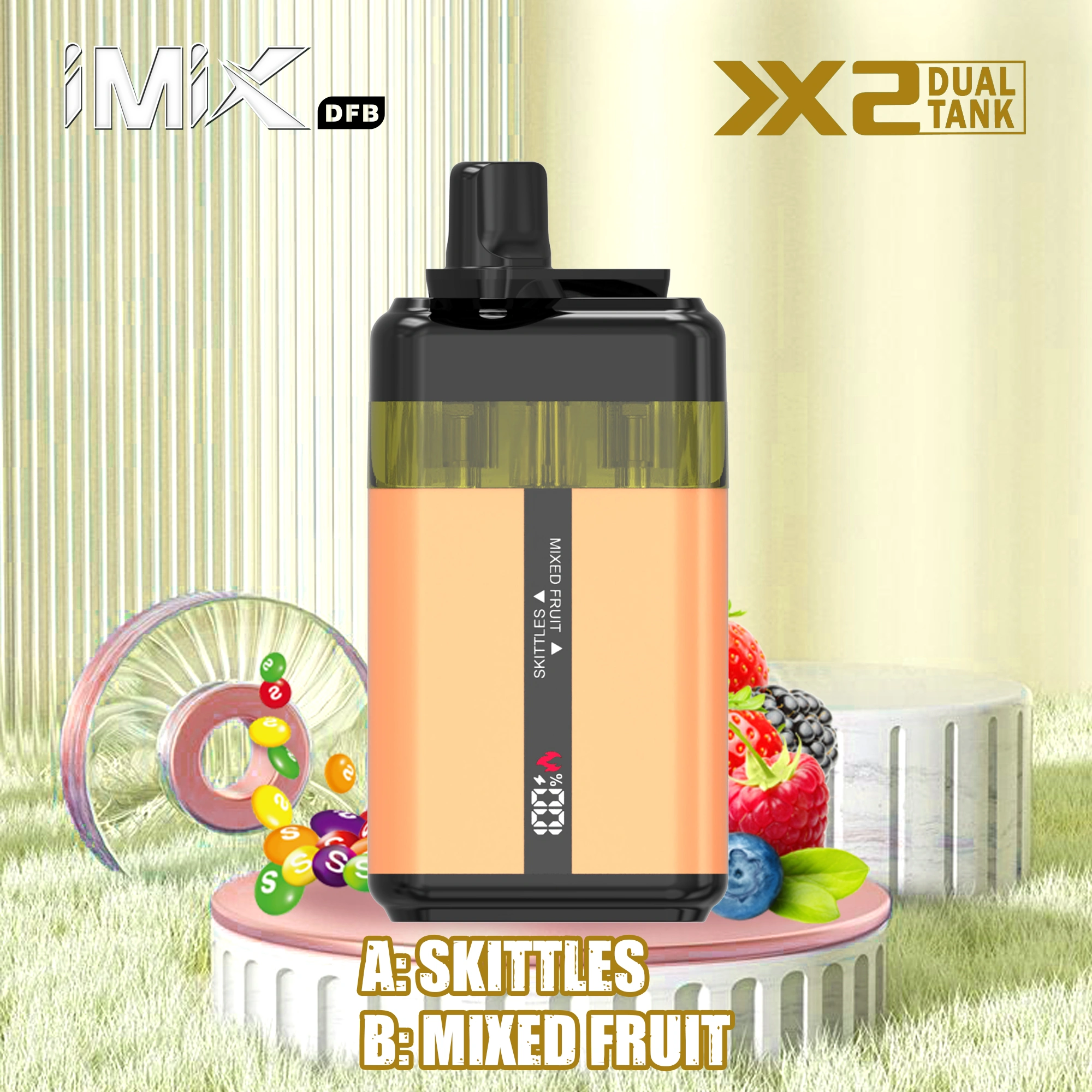 iXiM-dual-tank-40k-puffs-disposable-vape-skittles-mixed-fruit.webp iXiM DUAL TANK 40k puffs Disposable Vape - Image 5