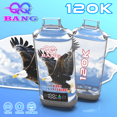 qq-bang-120k-blueberry-raspberry-cherry-1.png QQBANG 120K Crystal Disposable Vape – 120,000 Puffs Multi-Flavor Device - Image 7