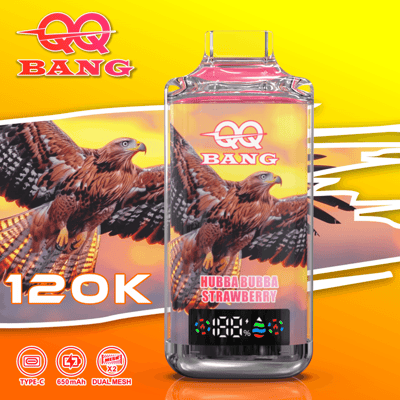 qq-bang-120k-hubba-bubba-strawberry-1.png QQBANG 120K Crystal Disposable Vape – 120,000 Puffs Multi-Flavor Device - Image 6