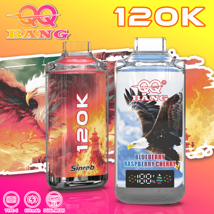 qq-bang-120k-main-picture-5.png QQBANG 120K Crystal Disposable Vape – 120,000 Puffs Multi-Flavor Device - Image 1