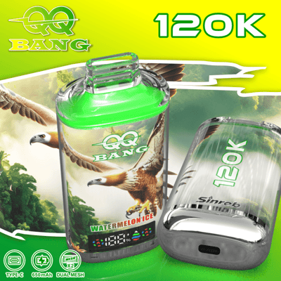 qq-bang-120k-watermelon-ice-2.png QQBANG 120K Crystal Disposable Vape – 120,000 Puffs Multi-Flavor Device - Image 4