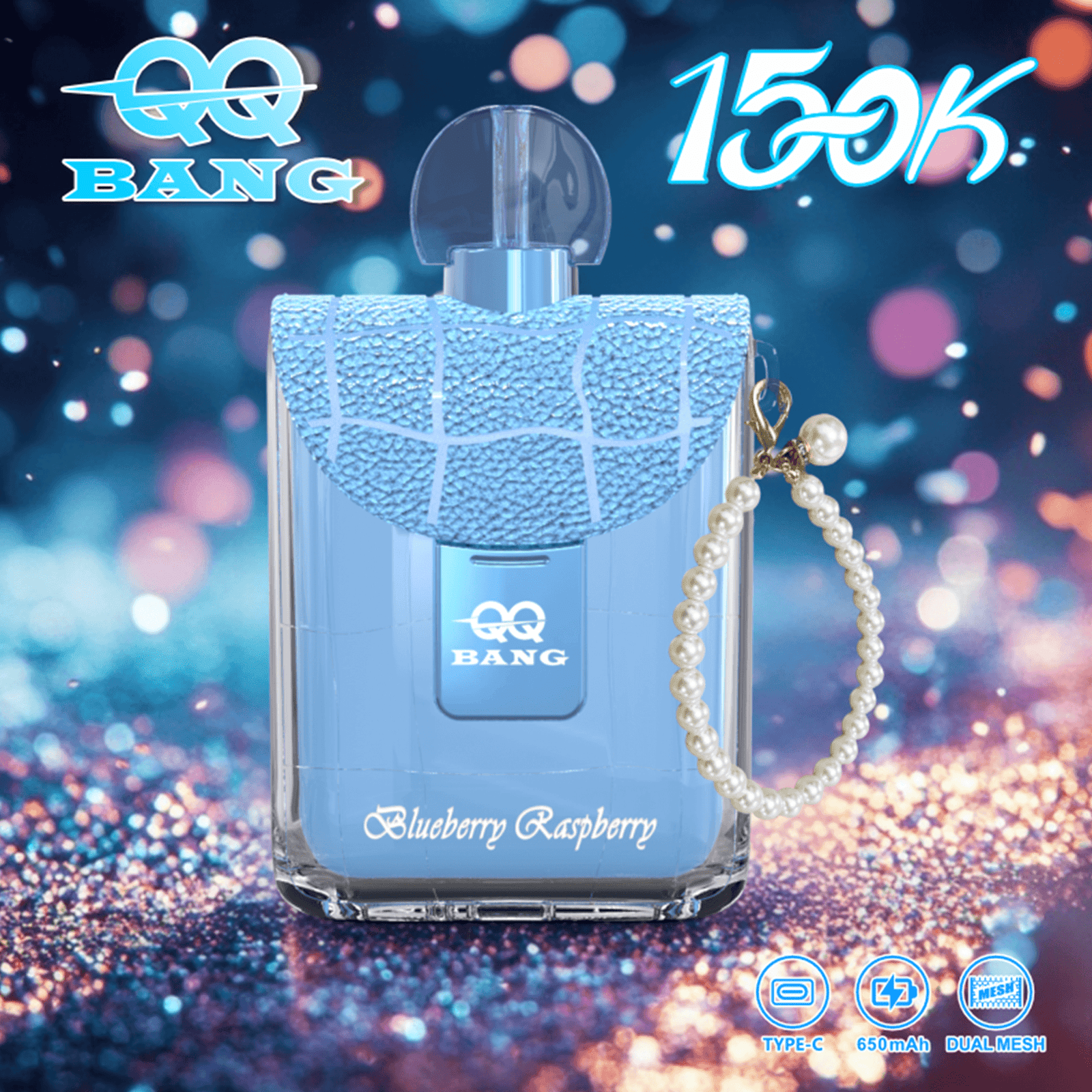 qq-bang-150k-blueberry-raspberry.png QQBANG Perfume 150K Disposable Vape – 150,000 Puffs Single-Flavor Device - Image 9