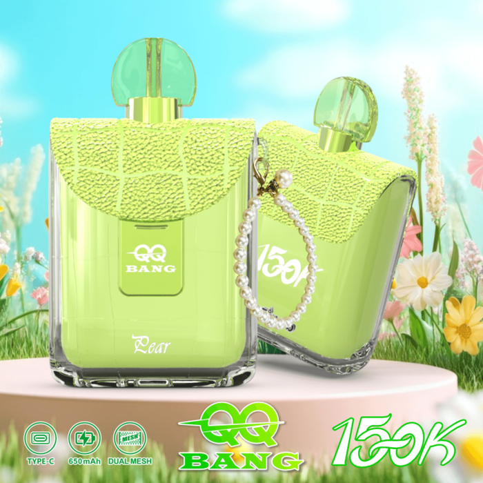 qq-bang-150k-pear.png QQBANG Perfume 150K Disposable Vape – 150,000 Puffs Single-Flavor Device - Image 7