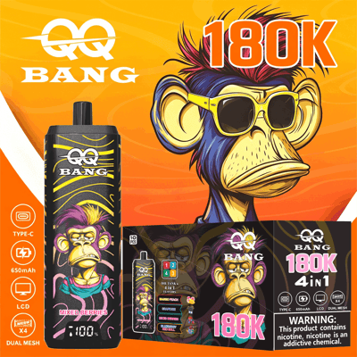 qq-bang-180k-mango-peach-grape-ice-mixed-berries-blueberry-red-bull-1.png QQBANG 180K 4-in-1 Disposable Vape – 180,000 Puffs Rechargeable Device - Image 4