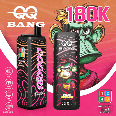 qq-bang-180k-raspberry-watermelon-strawberry-ice-cream-peach-lemonade-gummy-bear-2.png QQBANG 180K 4-in-1 Disposable Vape – 180,000 Puffs Rechargeable Device - Image 8